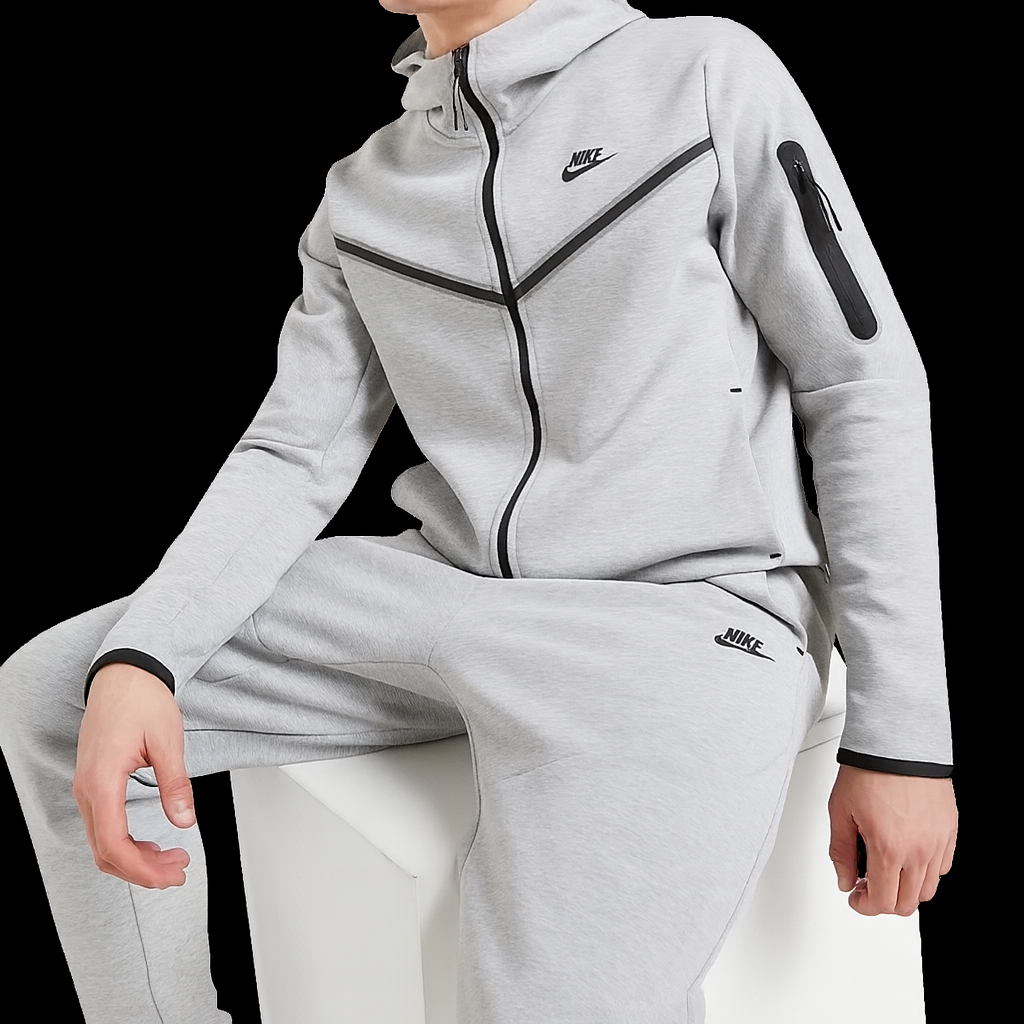 Conjunto Nike Tech Fleece Cinza