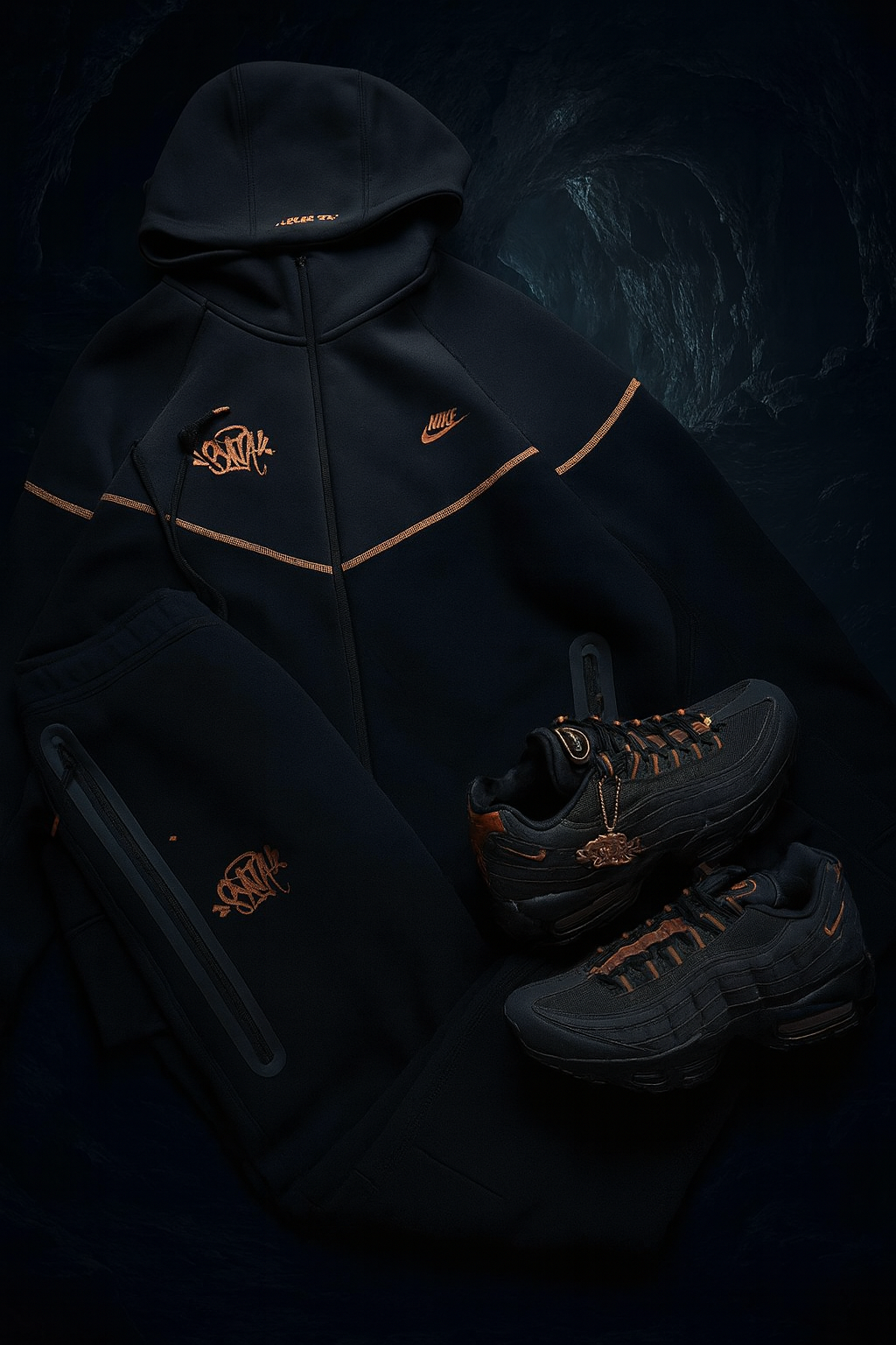 Conjunto Syna x Nike Tech Fleece